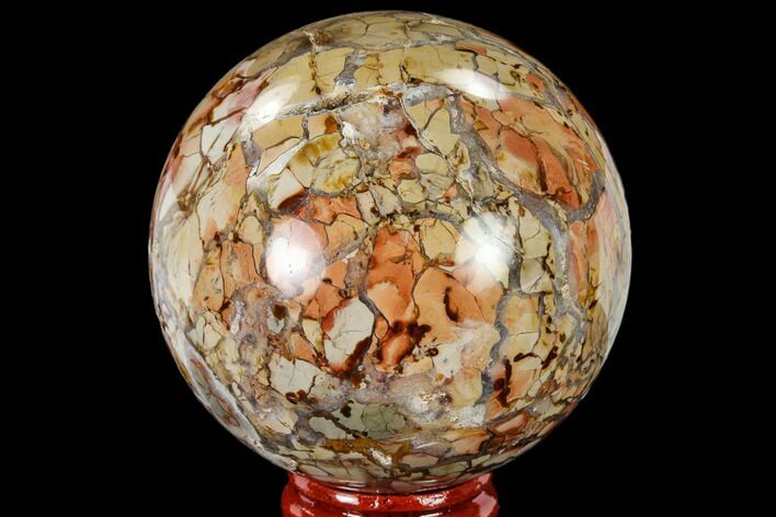 Polished Ibis Jasper Sphere - Madagascar #113689